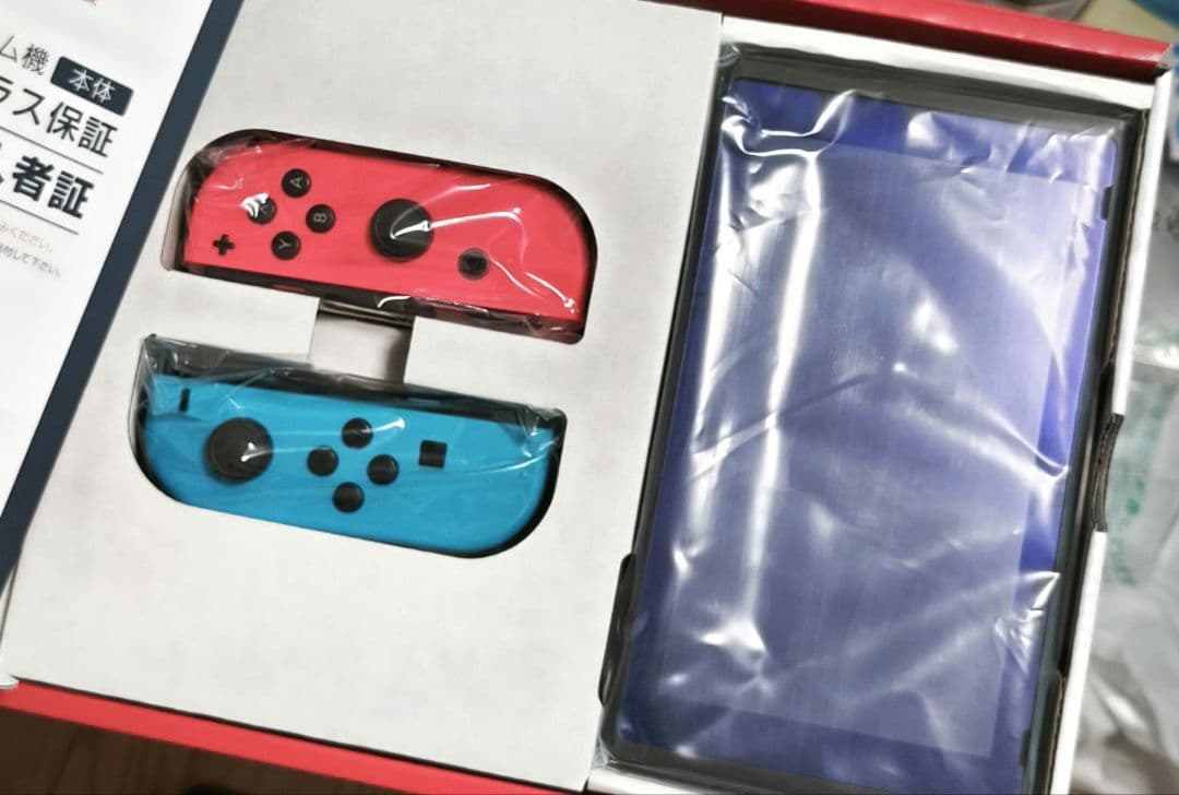 ニンテンドースイッチ　ネオンブルー　本体　中古品