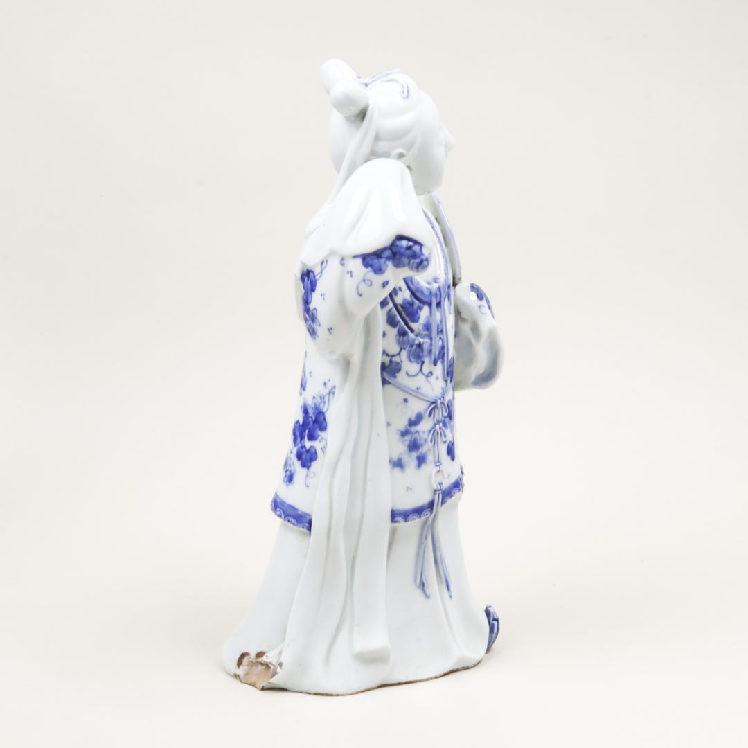 平戸焼 染付 女官像 30cm 三川内焼