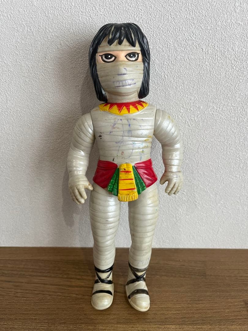 当時物 中嶋製作所 タイガーマスク ザ・エジプトミイラ ソフビ 梶原