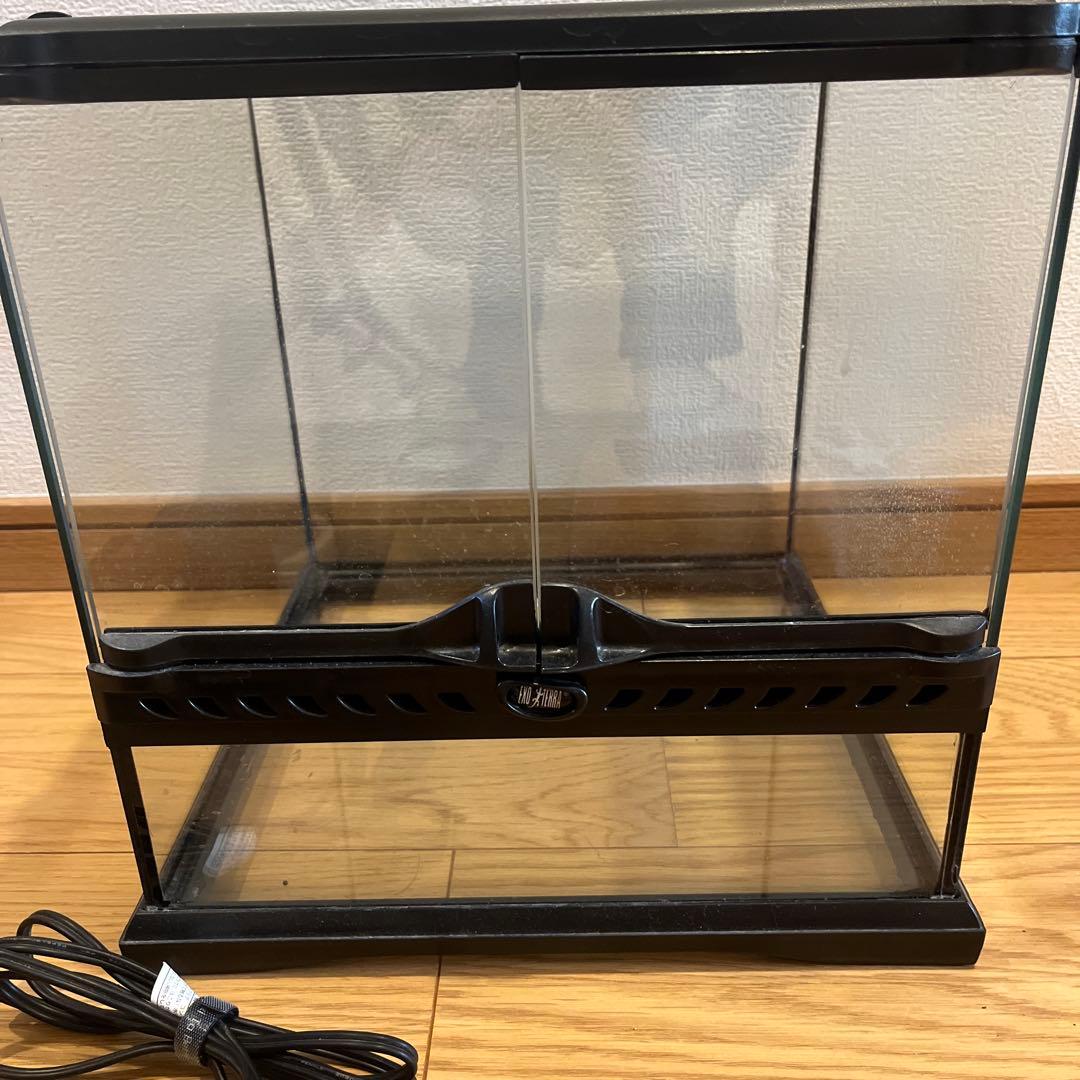 爬虫類 ケージ 飼育 セット 水皿 ヒーター ウェットシェルター バスキング