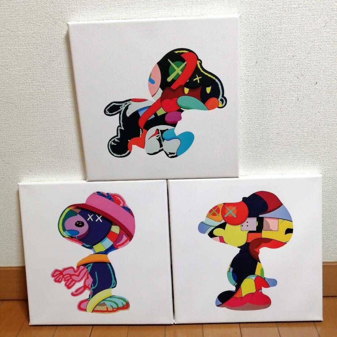 KAWS　カウズ　SNOOPY　スヌーピー　アートキャンバス　トートバッグ