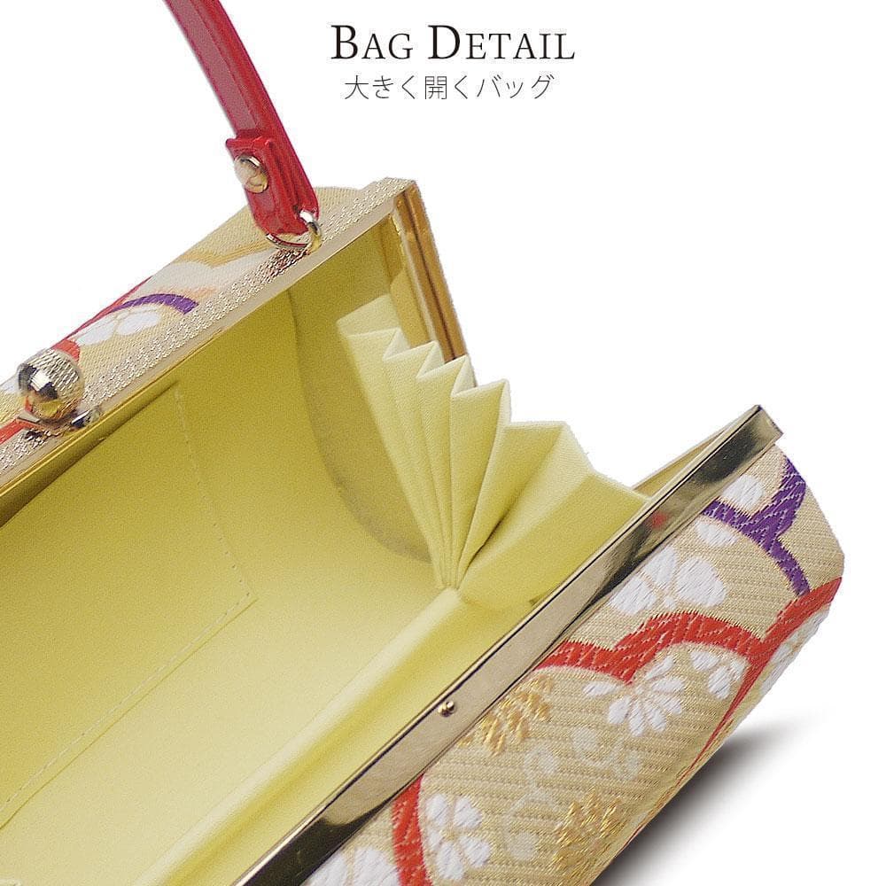 草履 バッグ セット 帯地 3枚芯 ヒール草履 振袖 uzouri52-1