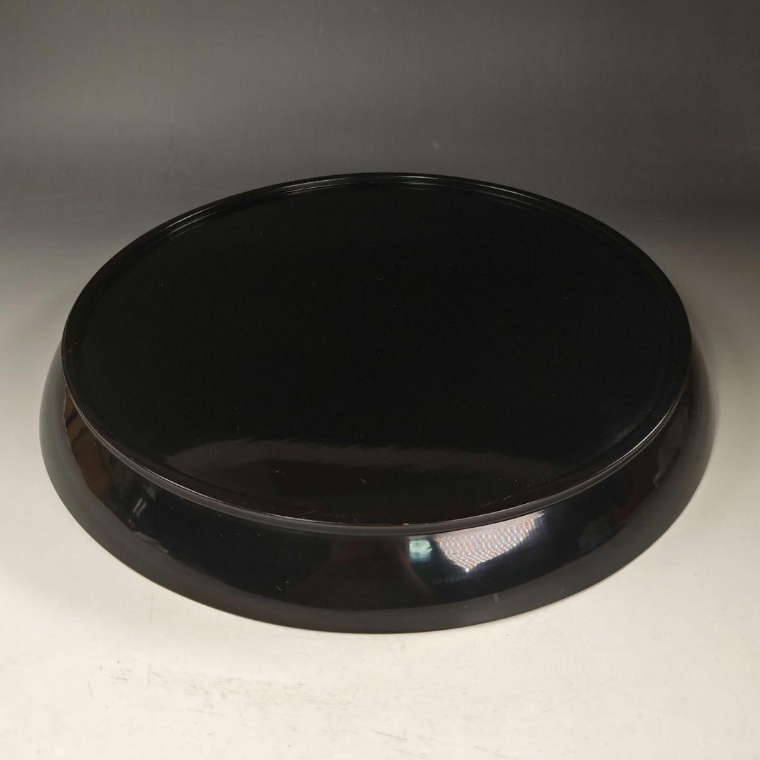 ウ244 盆『塗師 哲山』『螺鈿紋 八掛盆 共箱』茶道具 漆塗