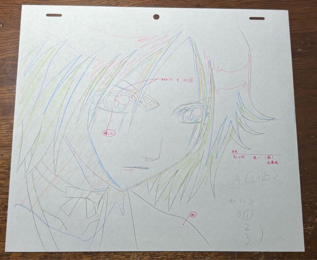 BLEACH セル画　夜一　アニメ　直筆原画　レイアウト