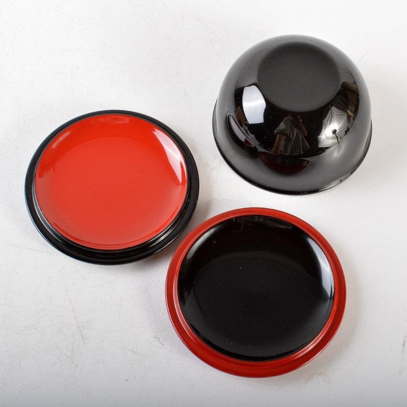 茶道具　 山中塗　中村宗悦作　螺鈿装飾　春秋棗　蓋二種　共箱　V　R6488