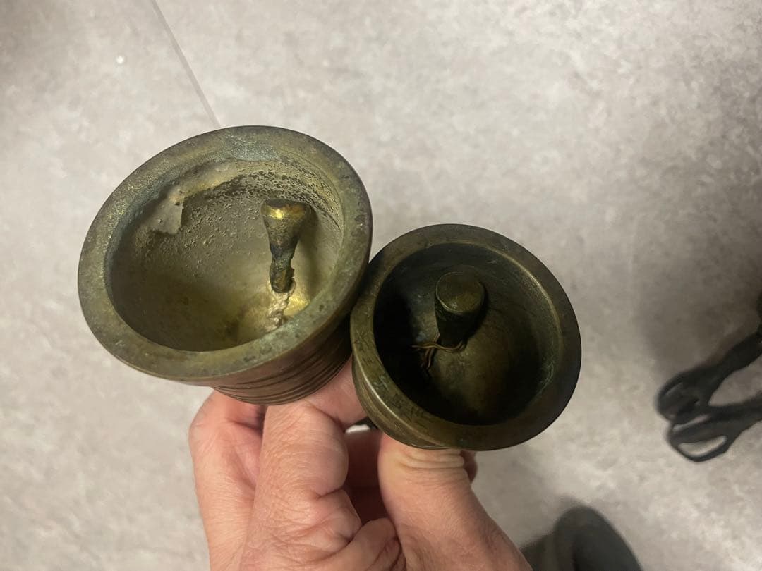 五鈷鈴　金剛鈴　持鈴　法器　5個　まとめて　骨董　古美術　アンティーク