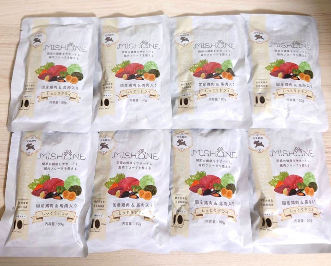 MISHONE ミシュワン セミモイストドッグフード 80g×8袋 - メルカリ