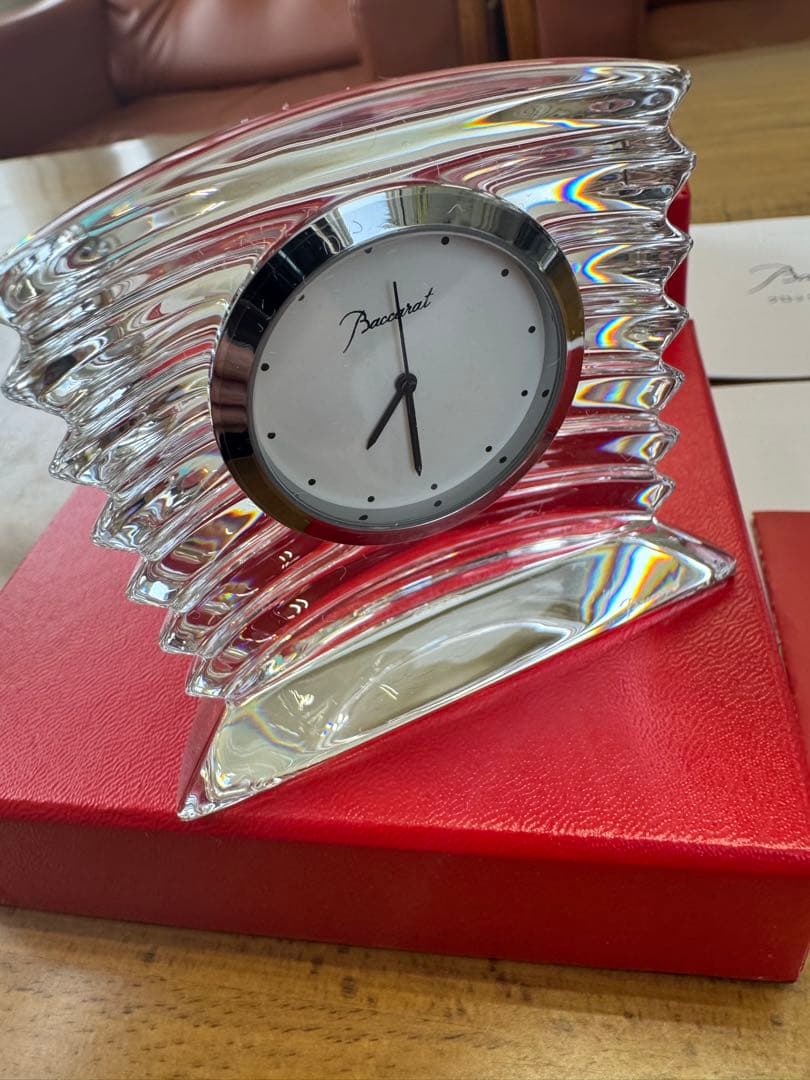 バカララランドクロック Baccarat バカラ ラランド クロック 名入れ彫刻代込み 時計 置時計