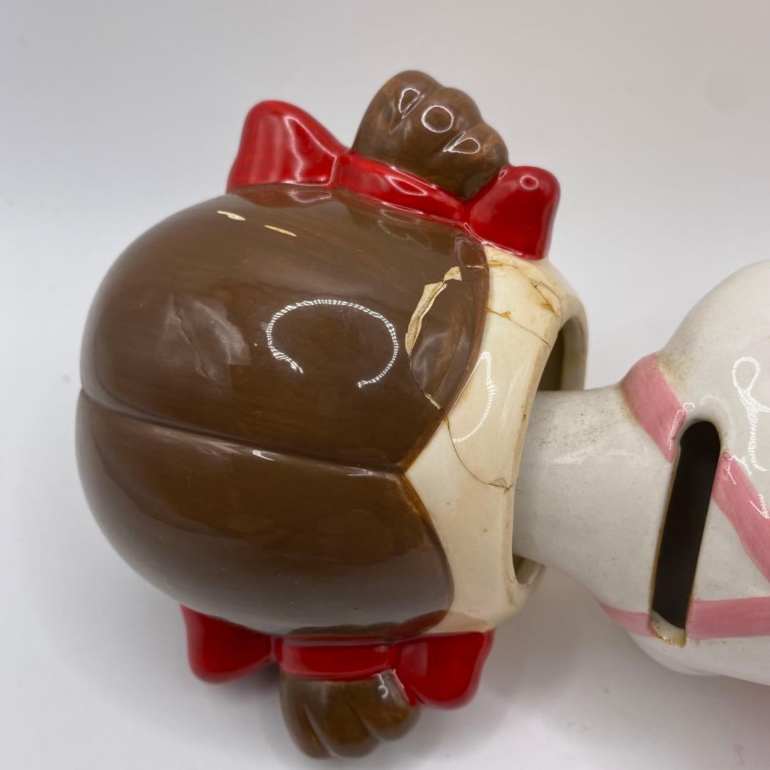 昭和レトロ　不二家　激レア 陶器製 貯金箱　ペコちゃん　非売品