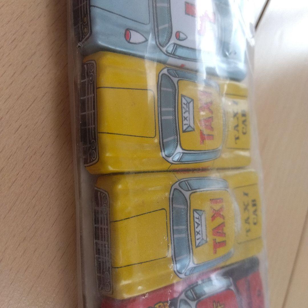 ミニカー（ブリキ）セット（救急車・タクシー・パトカー・消防車）