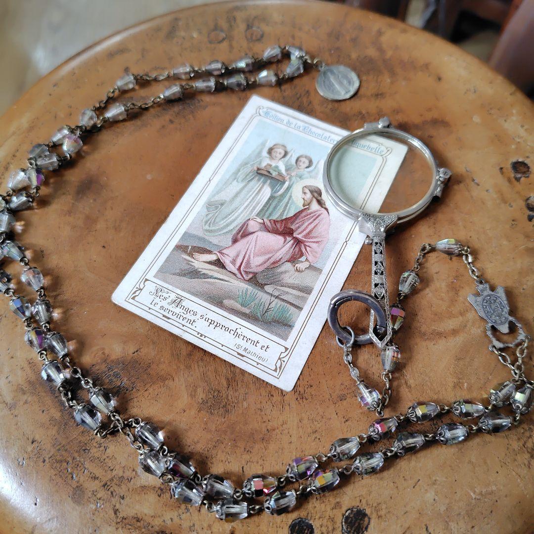 ルーペ付き アンティークロザリオネックレス 匿名配送 - メルカリ