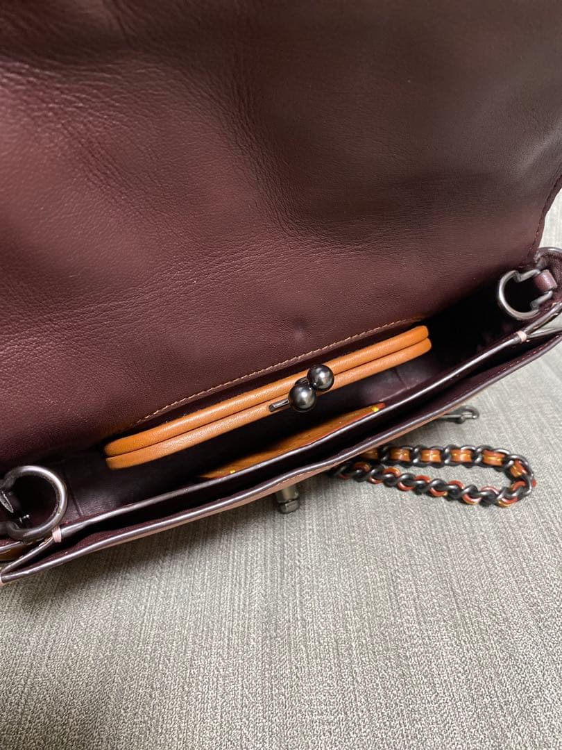 極美品✨COACH ヴィンテージ ティーローズ　ショルダーバッグ ピンク　レッド