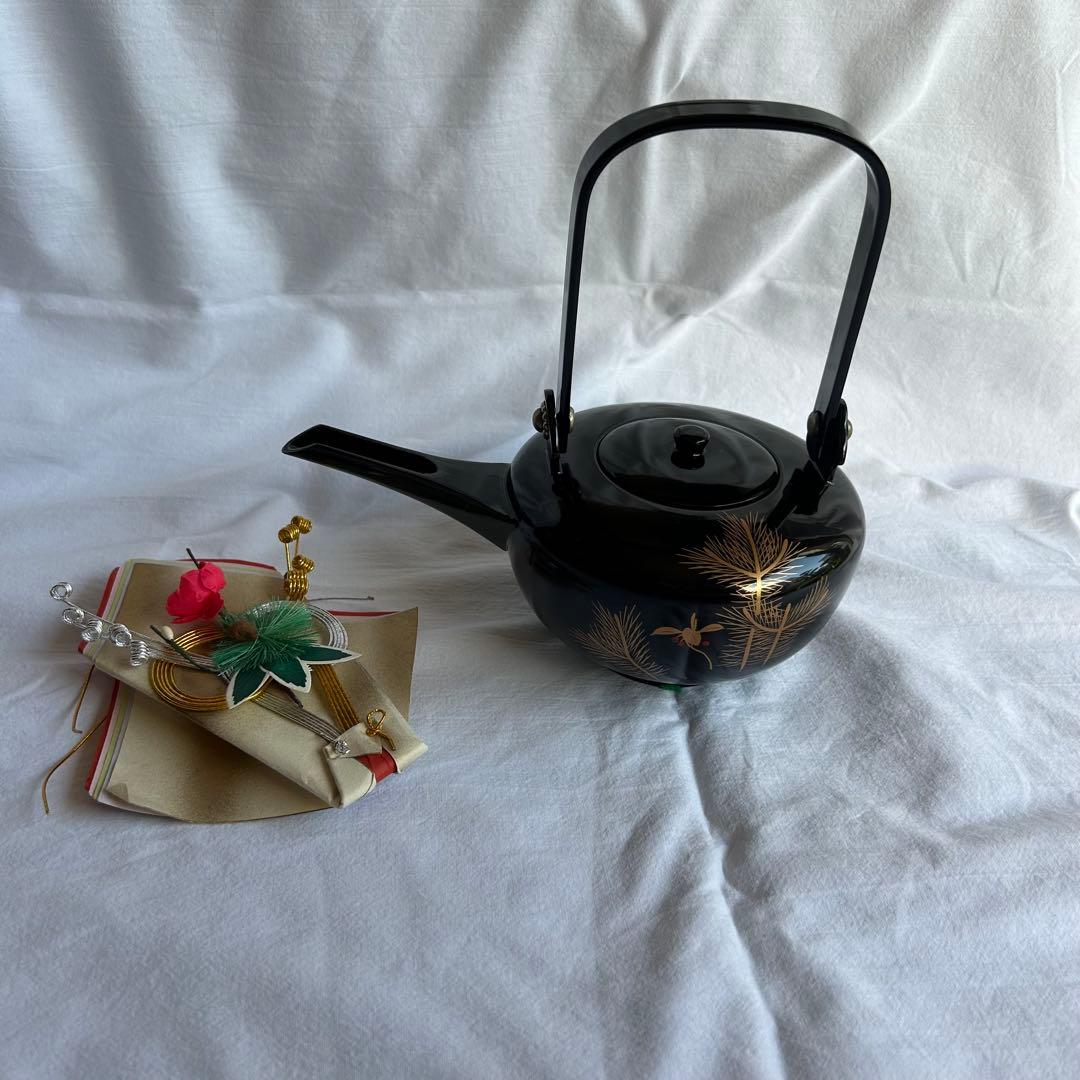 お屠蘇セット　おとそ　御屠蘇器　黒 木製 漆塗り