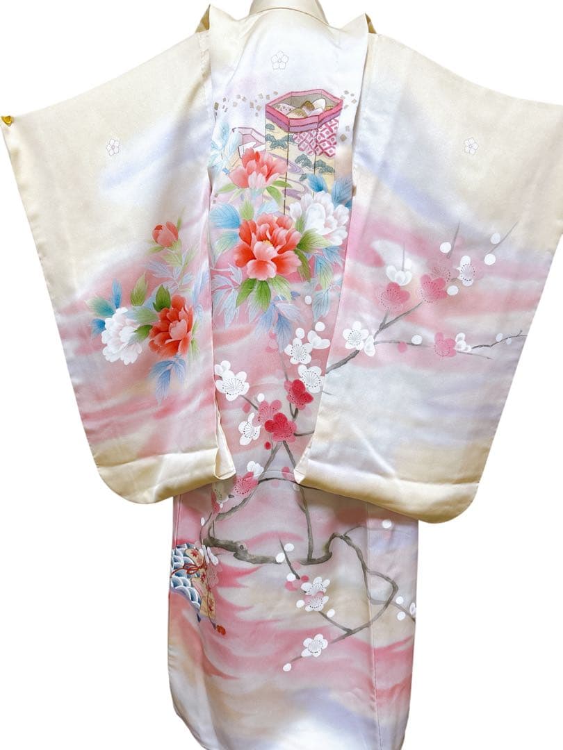 豪華逸品【作家物：寺島節朗】♡七五三　3歳　女の子　フルセット　正絹　ピンク