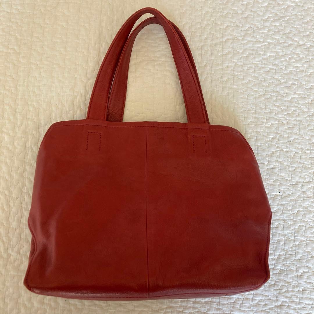 genten 赤 レザー トートバッグ ゲンテン レザートートバッグ 楽天市場
