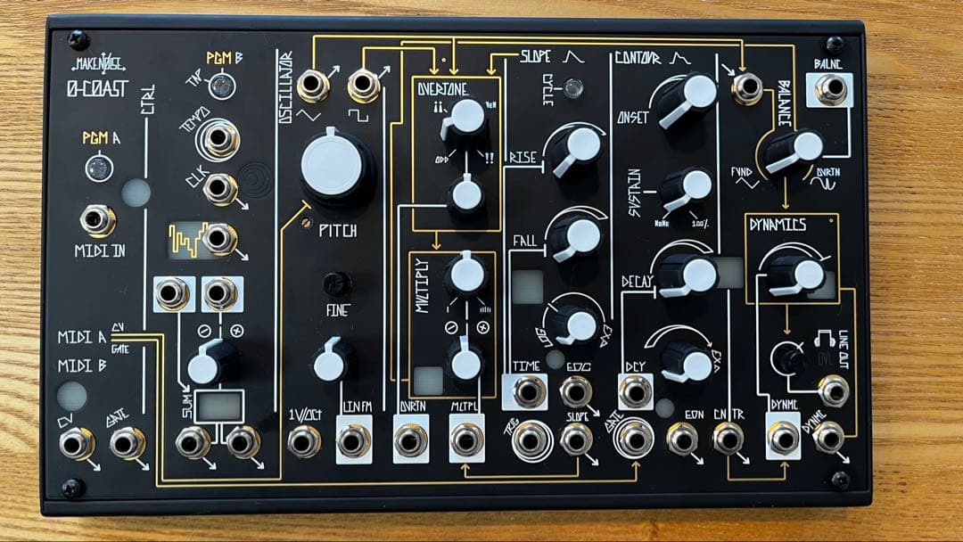 Make Noise 0-COAST セミモジュラーシンセ パッチケーブル付き Make