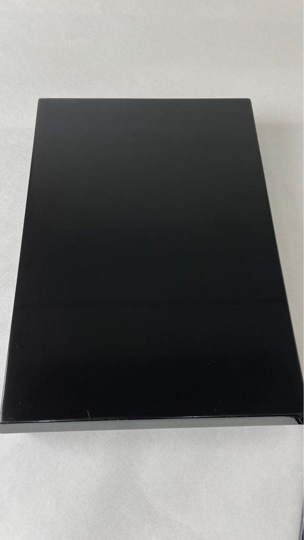 手許箱（てもと箱）木製漆器　黒　菊沈金　Q020