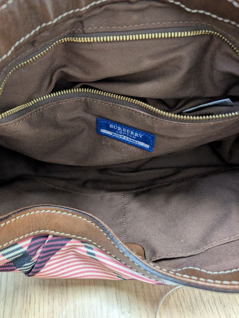 BURBERRY バーバリー ブルーレーベル ノバチェック ハンドバッグ