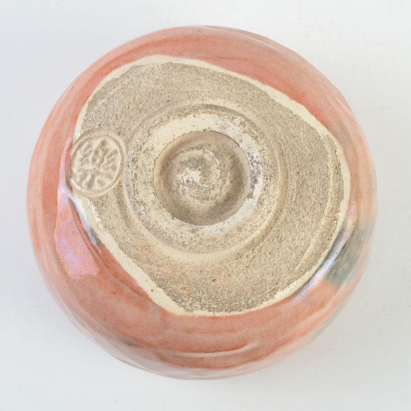 茶道具 楽吉左衛門作 赤楽茶碗 V 9504