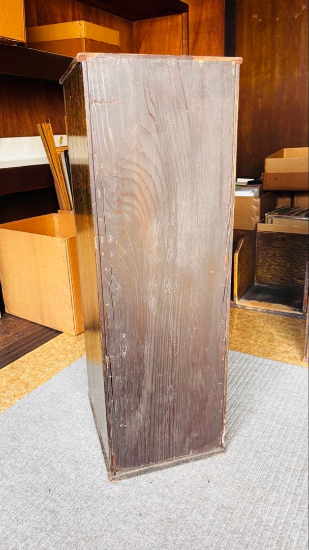 昭和レトロ 木製10段引き出し 古家具 値下げしました 昭和レトロ 木製10段
