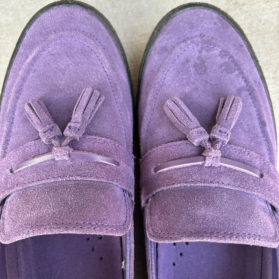 Last Resort AB 紫色 タッセル付きモカシン　27cm
