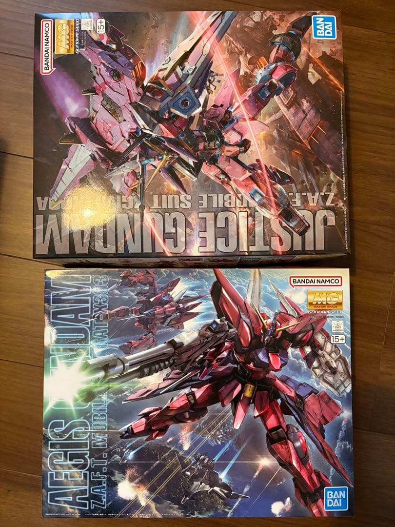 MG 1/100 ジャスティスガンダム & エイジスガンダム MG 1/100 ジャスティスガンダム [CROSS CONTRAST COLORS / CLEAR GREEN