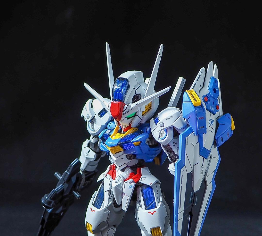 mgsd ガンダムエアリアル 全塗装 完成品 塗り分け mgsd エアリアル