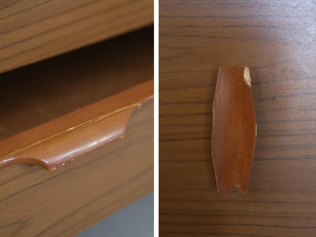 英国アンティーク木製サイドボード/キャビネット/チェスト/机テーブル