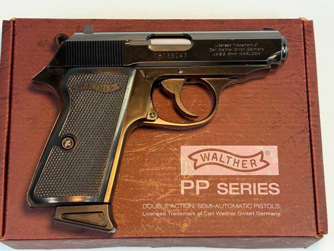 マルゼン製ワルサーニューPPK/Sブラックメタルモデル（ガスブローバック）