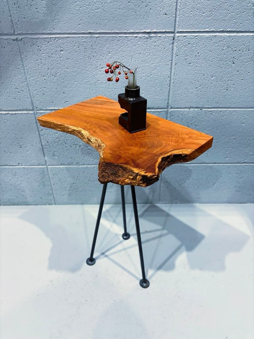 欅材サイドテーブル コーヒーテーブル ナイトテーブル 観葉植物置き台