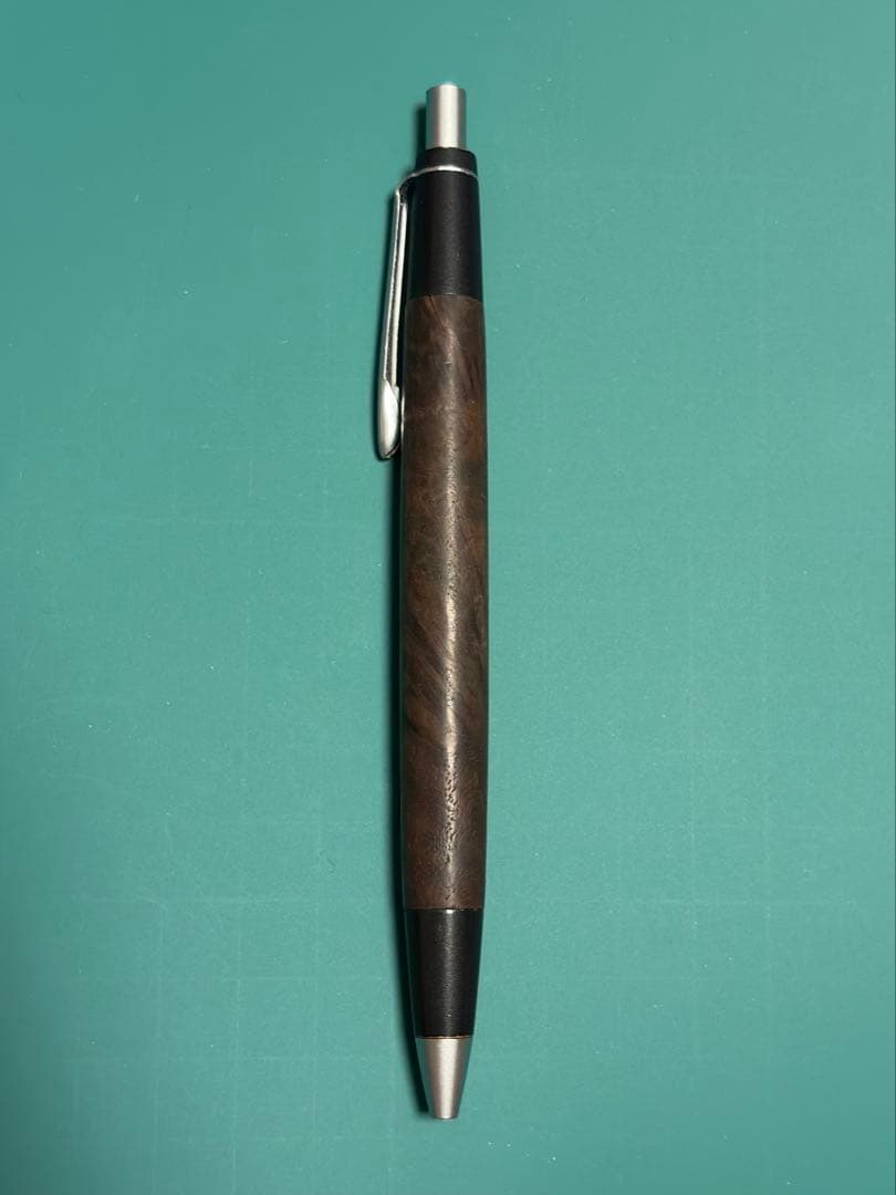 野原工芸 旧型クリップ シャーペン 野原工芸 木のシャープペンシル 旧型 キングウッド ゴールドクリップ