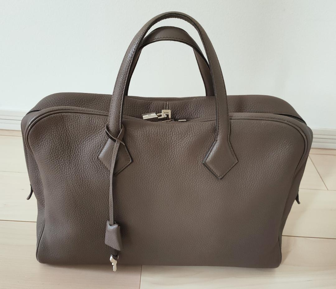 エルメス Hermes ヴィクトリア 40 エトゥープ ボストンバッグ 2017
