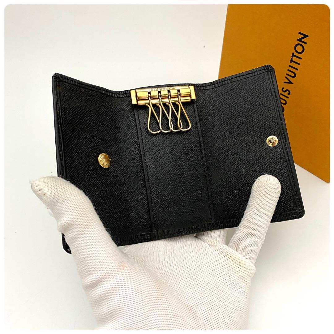 ルイヴィトン◇ミュルティクレ◇エピ◇4連キーケース◇黒 Louis