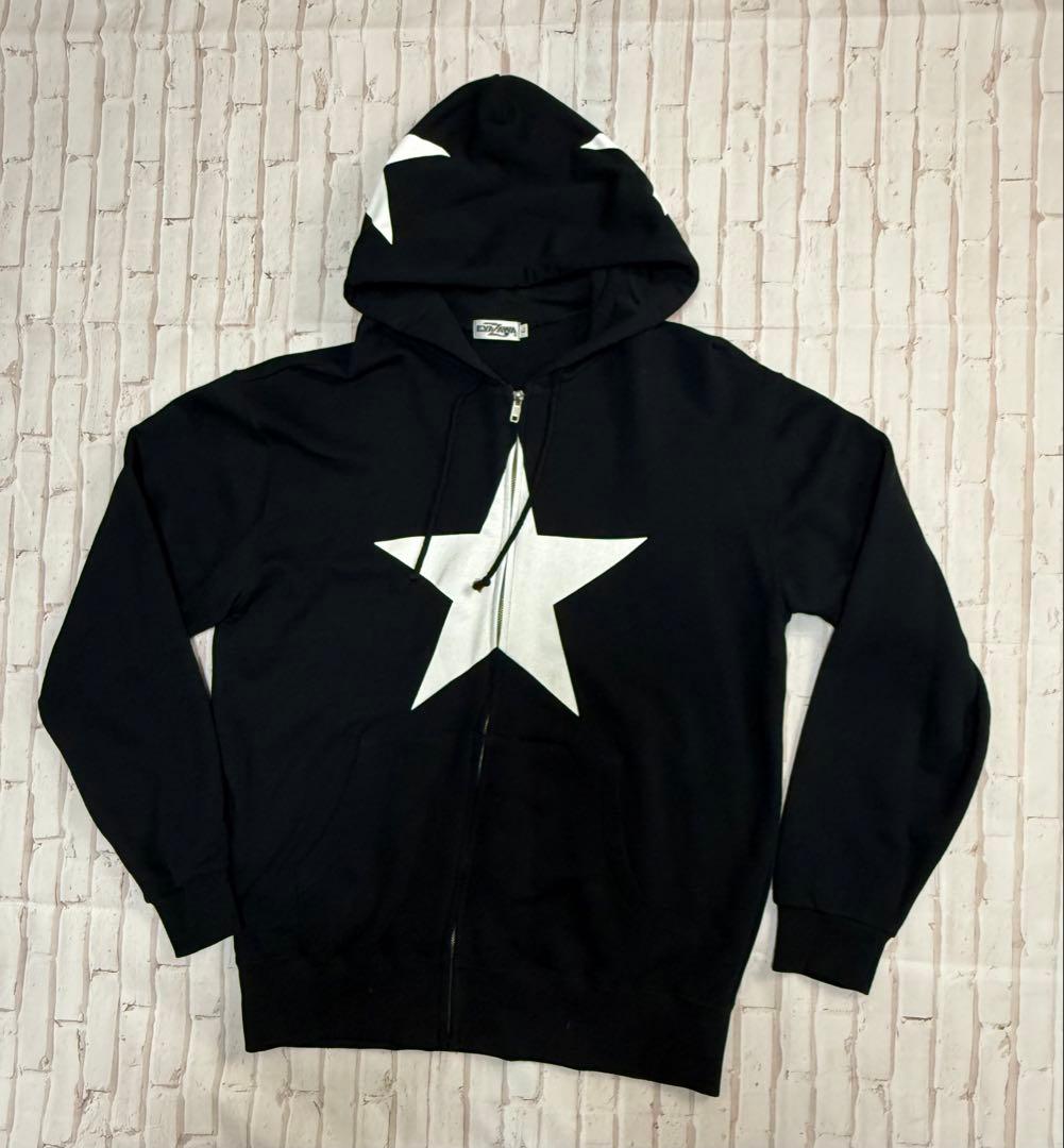 矢沢永吉さんE.YAZAWA HIBIYA スターブラックパーカー Lサイズ