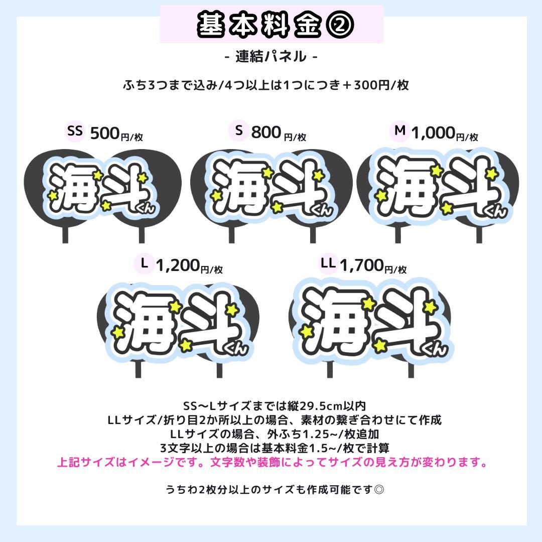 うちわ文字オーダー 団扇屋さん うちわ屋さん 文字パネル 連結パネル