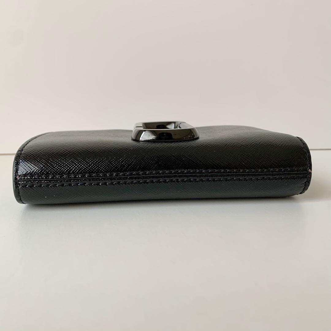 【MARC JACOBS】マークジェイコブス　二つ折り財布　スナップショット　黒