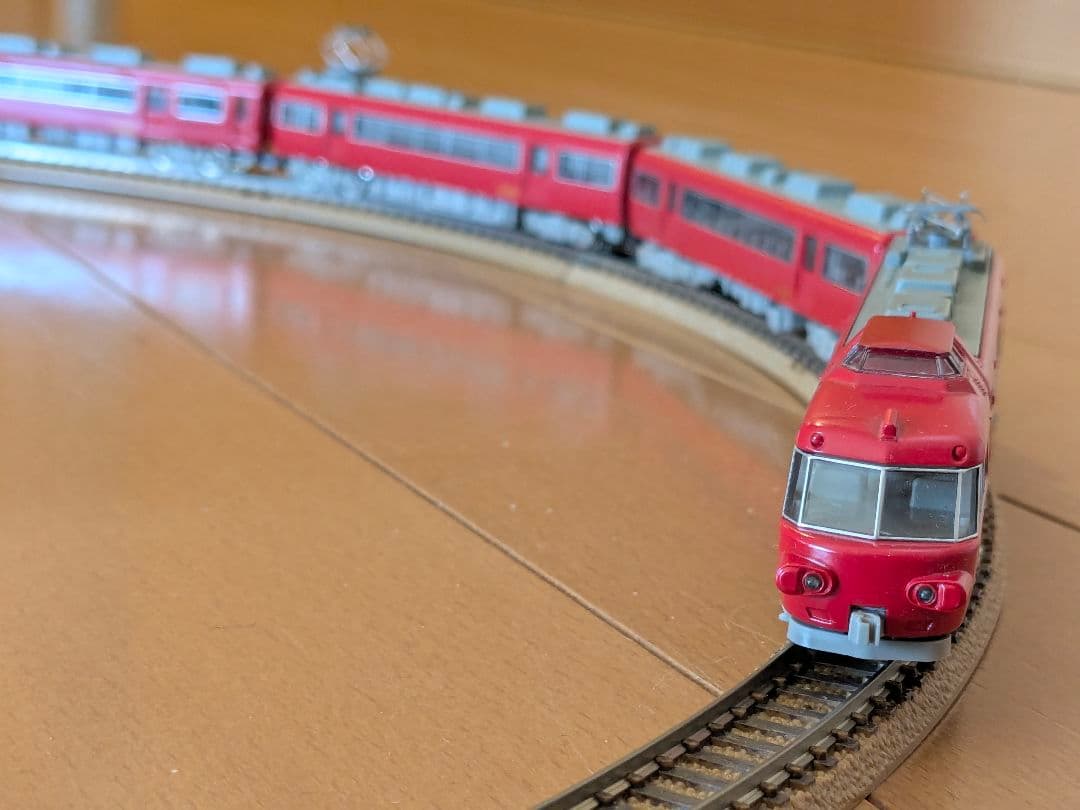 中古 Nゲージ オリジナルスターターセット レール+車両2種+建物付 豪華入門用