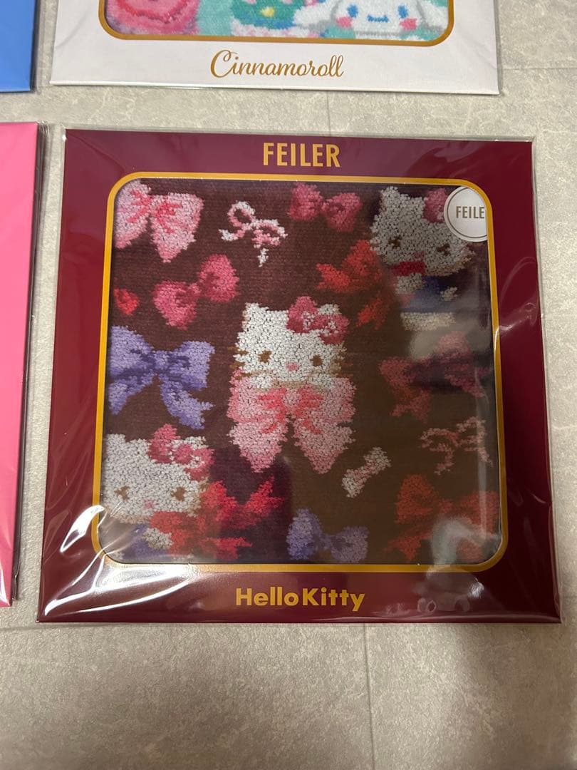 【新品未使用・未開封・パッケージ付】フェイラー×サンリオ　ハンカチ　4枚セット