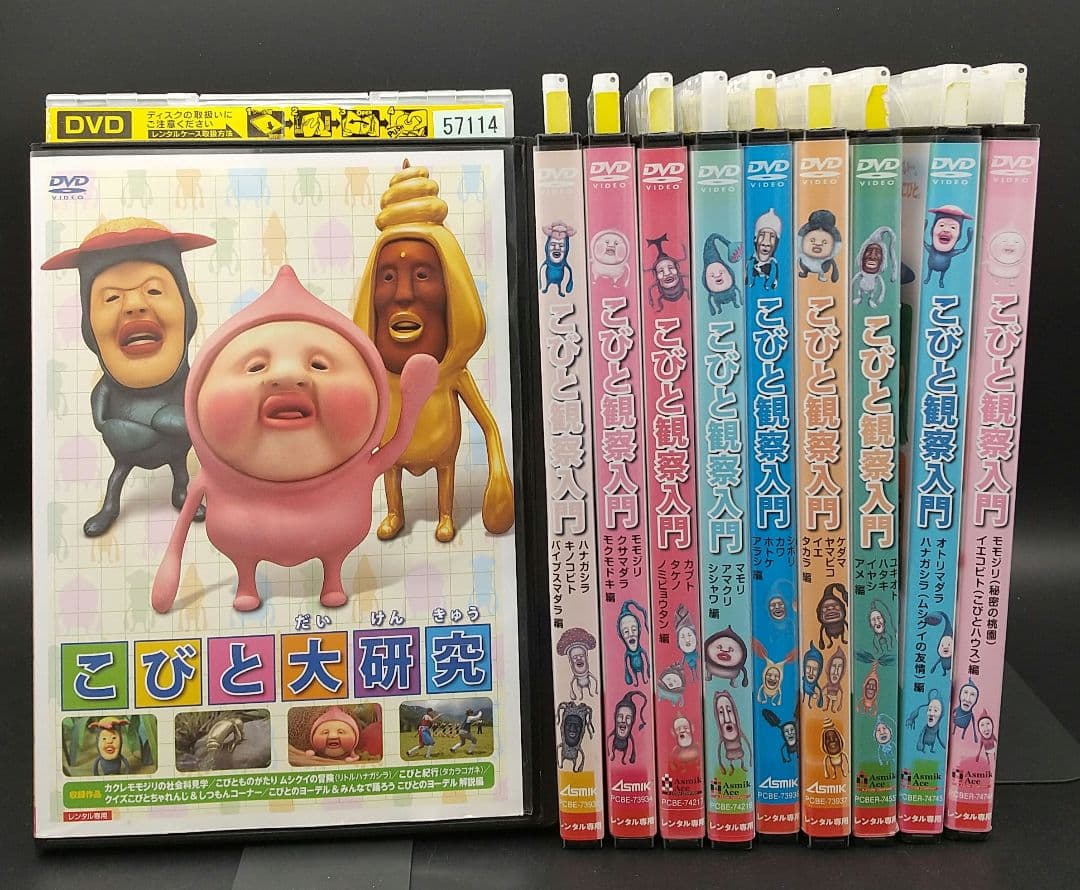 こびと観察入門 全9巻+こびと大研究 全10巻セット」□DVD