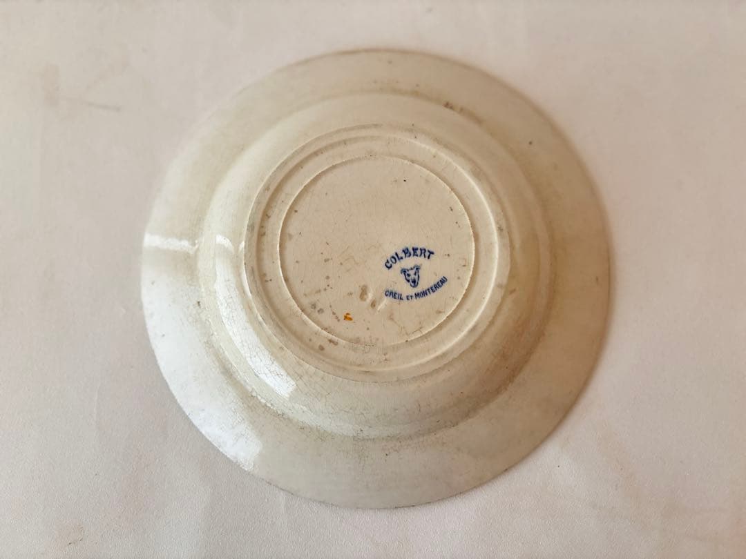 クレイユモントロー colbert コルベール 深皿 フランスアンティーク皿