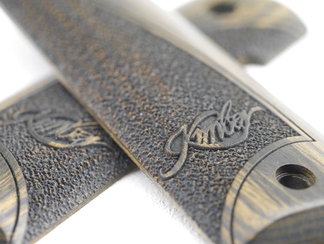 アルタモント Kimber キンバー木製グリップ 実物 WA マルイ