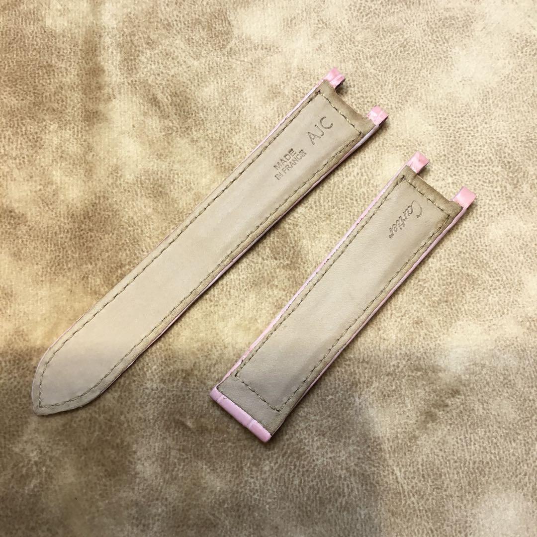 カルティエ レザーベルト カーフ型押し 18ミリ (A183)