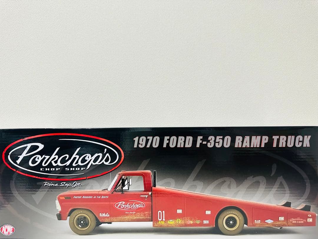 acme/'70 Fordフォード F-350 RAMP TRUCK 1/18