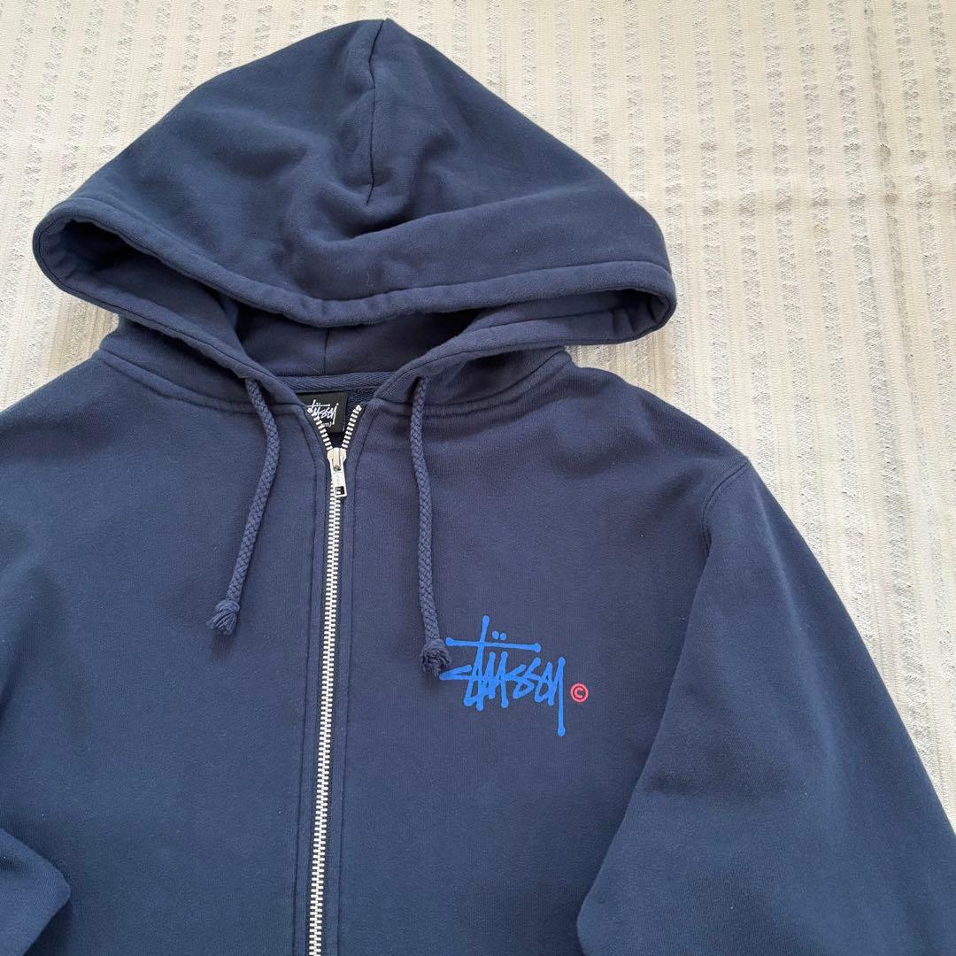 ⭐︎入手困難　90s　オールドステューシー　フルジップパーカー　コットンポリ