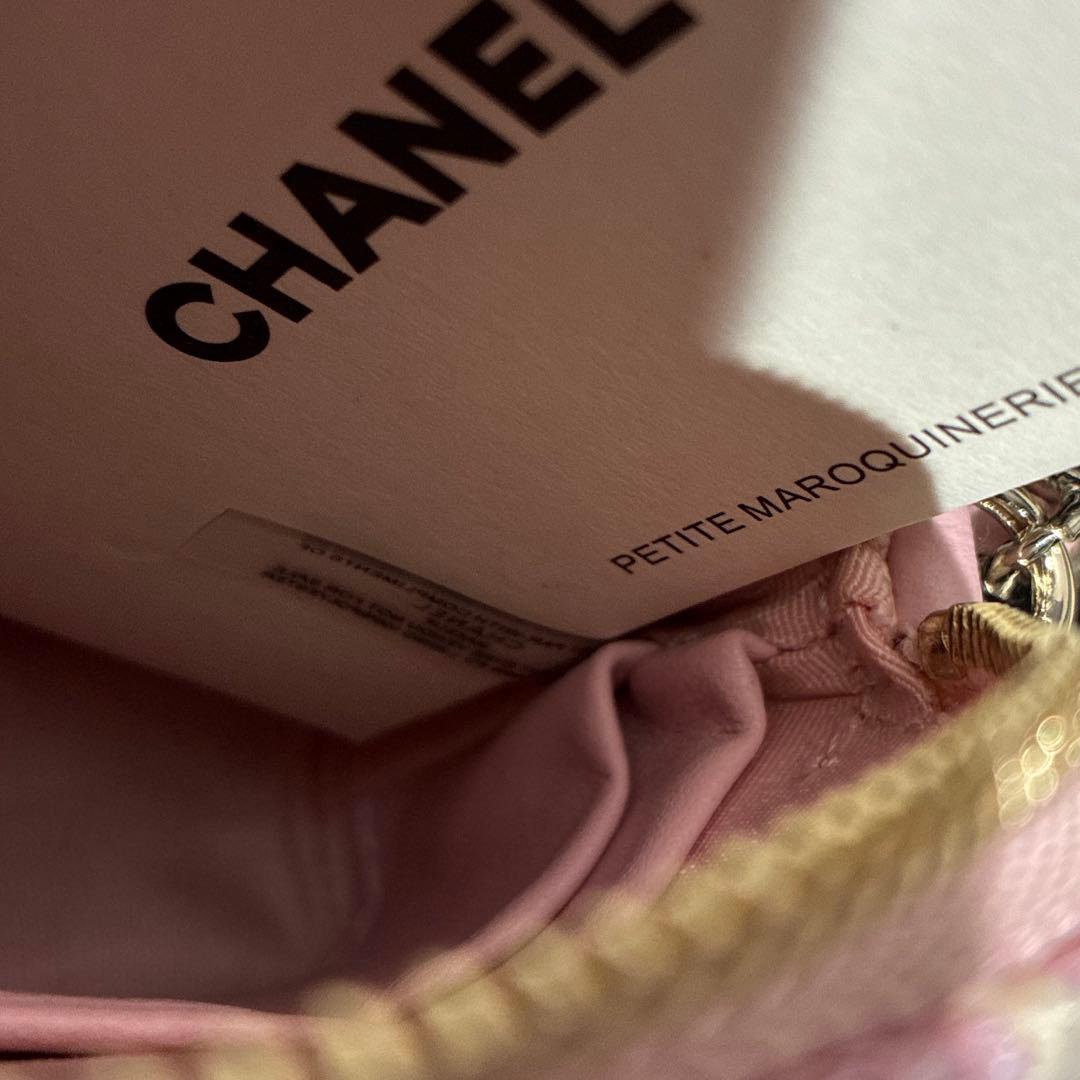 CHANELシャネル ショルダーバッグ チェーンバック　ノベルティ　ピンク