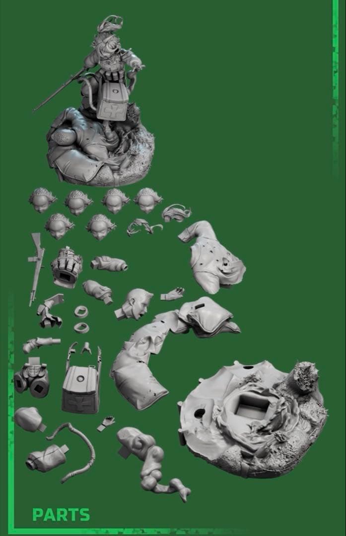 ターニャ　幼女戦記　フィギュア　ガレージキット　未塗装未組立