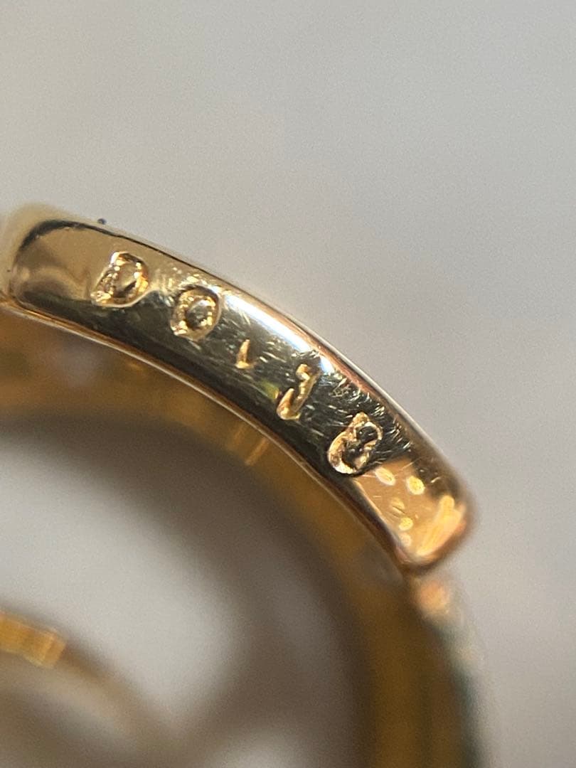 【美品】K18 音符デザイン ダイヤ ブローチ　2.6g 0.09/0.10ct