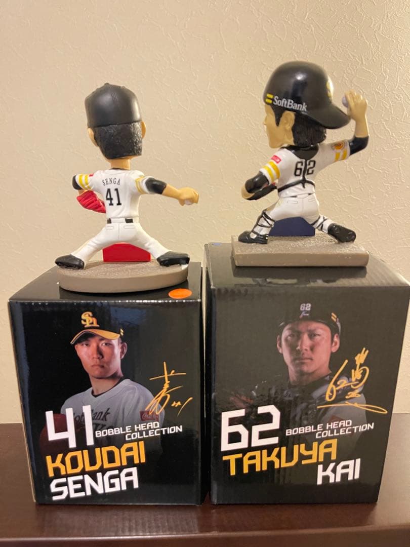 美品 超貴重】千賀滉大 甲斐拓也 ボブルヘッド 2個セット