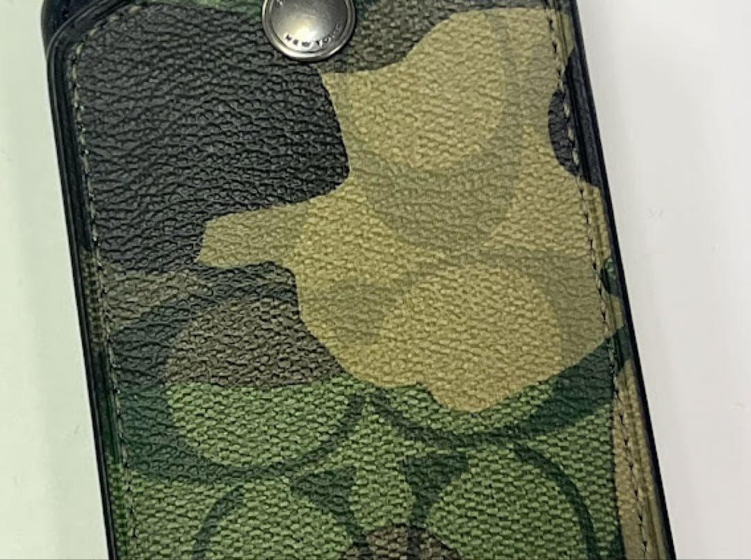 ☆正規品☆ COACH ネームタグ シグネチャー ラゲッジタグ グリーン