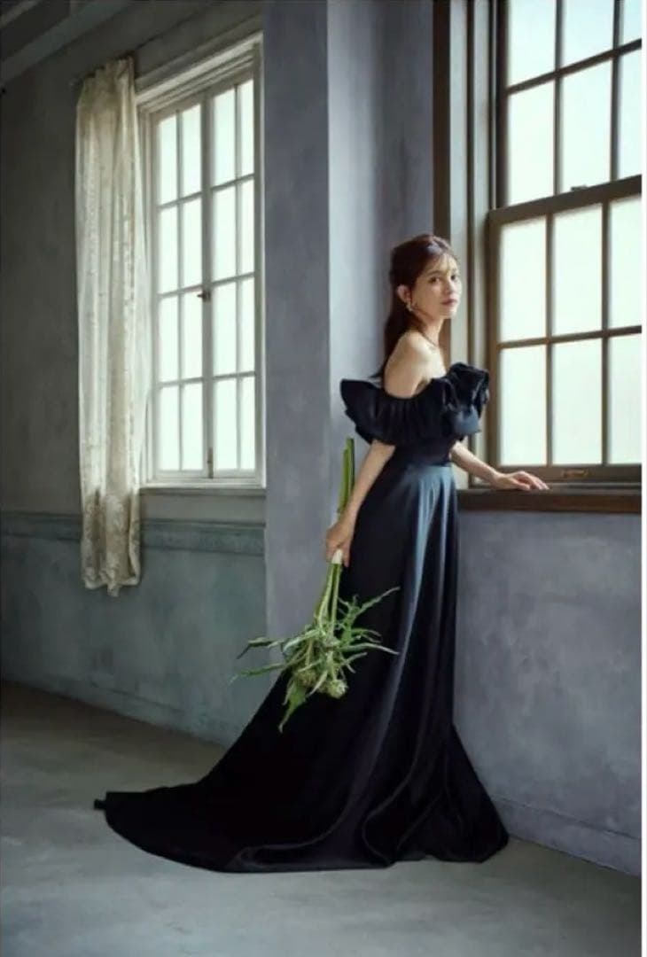 [DRESS PRODUCTION] ブラック Aライン ドレス黒ドレス